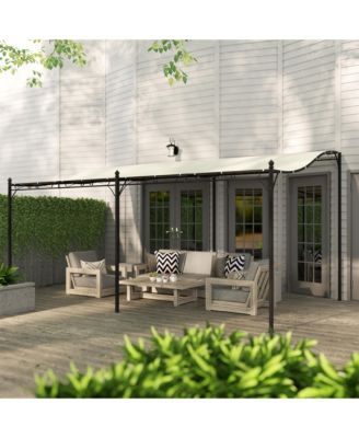 10' x 16' Outdoor Pergola Canopy, Metal Patio Canopy, Dark