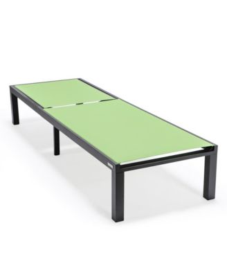 Marlin Patio Chaise Lounge Chair With Black Aluminum Frame, Set of 2