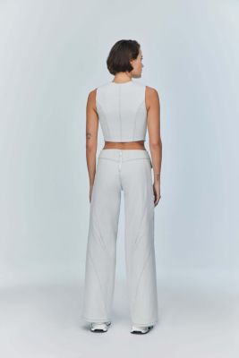 Women's Myla Denim Top - Cut-Out Vest