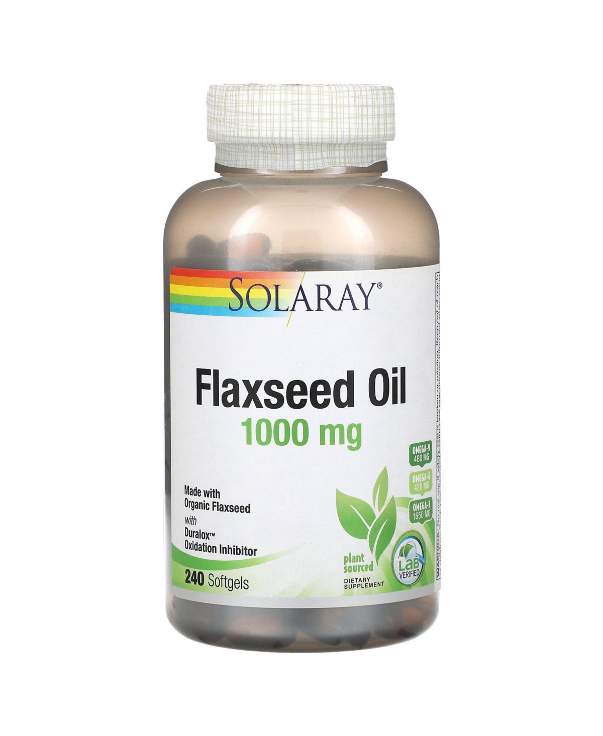 Solaray Flaxseed Oil