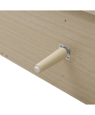 Carved Storage Cabinet With 4 Door Sideboard Coffee Bar Cabinet With Adjustable Shelf