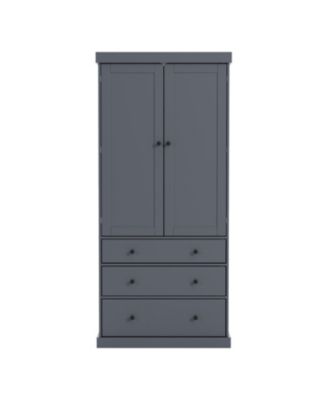 77" Freestanding Tall Kitchen Pantry Cabinet with Drawers and Adjustable Door Shelves