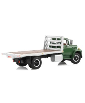 First Gear 1/64 1970s International Loadstar Flatbed Truck Green DCP by 60-2039