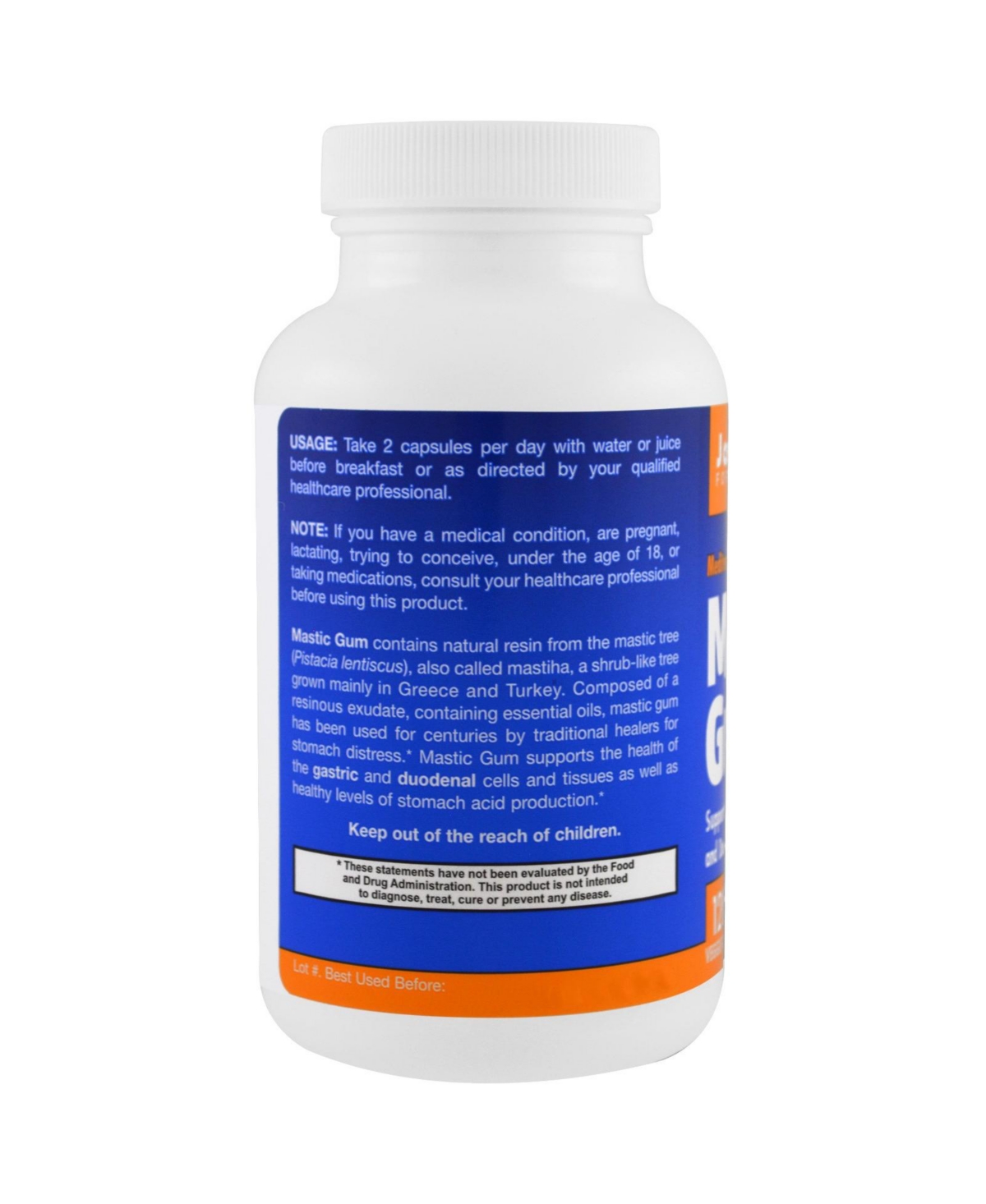 Jarrow Formulas Nutrition Mastic Gum