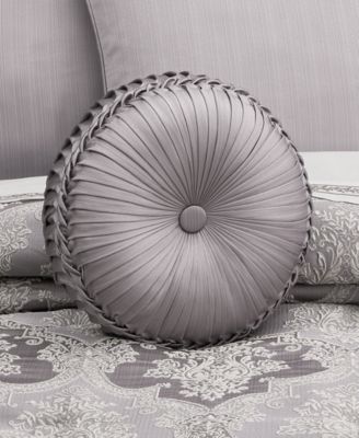 Mary Tufted Round Decorative Pillow, 15" x 15"