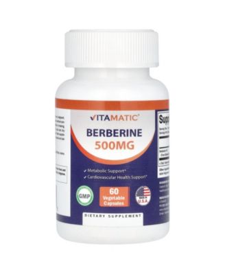 Berberine  500 mg  -  60 Vegetable Capsules