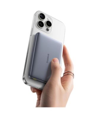 Picogo Magsafe Portable Charger 10000mAh 27W , 0.5" Ultra Slim Qi2 Certified 15W Wireless Power Bank