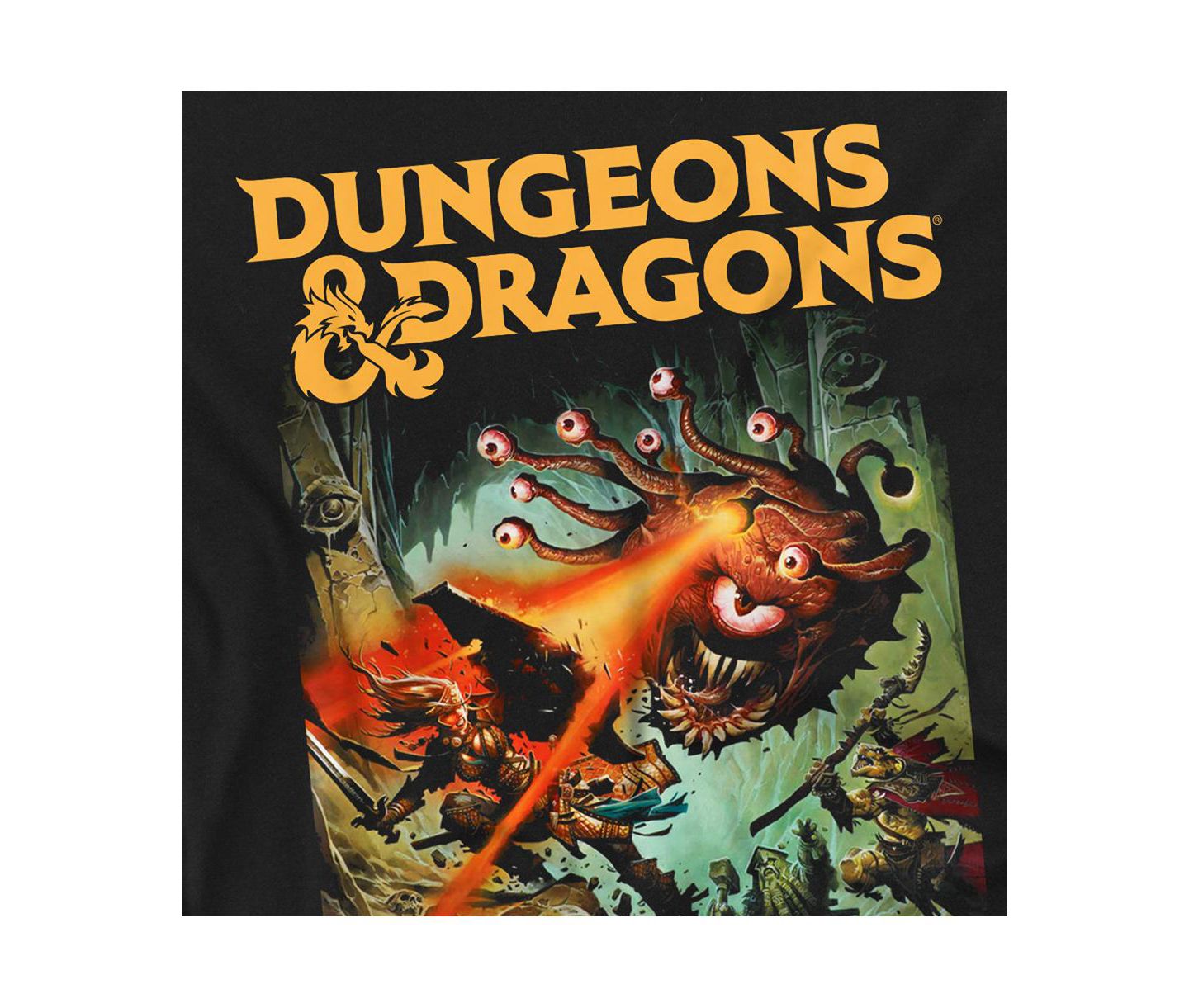 Мужская футболка D&D Dungeons And Dragons Beholder Strike, цвет: Чёрный — фото 3