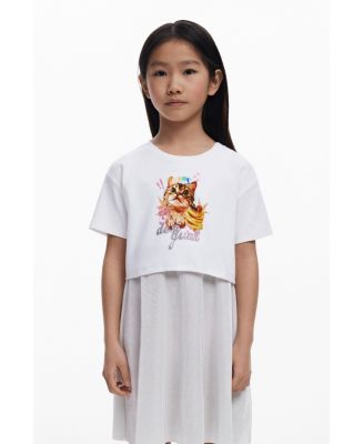 Girls Girls's 2-in-1 cat dress