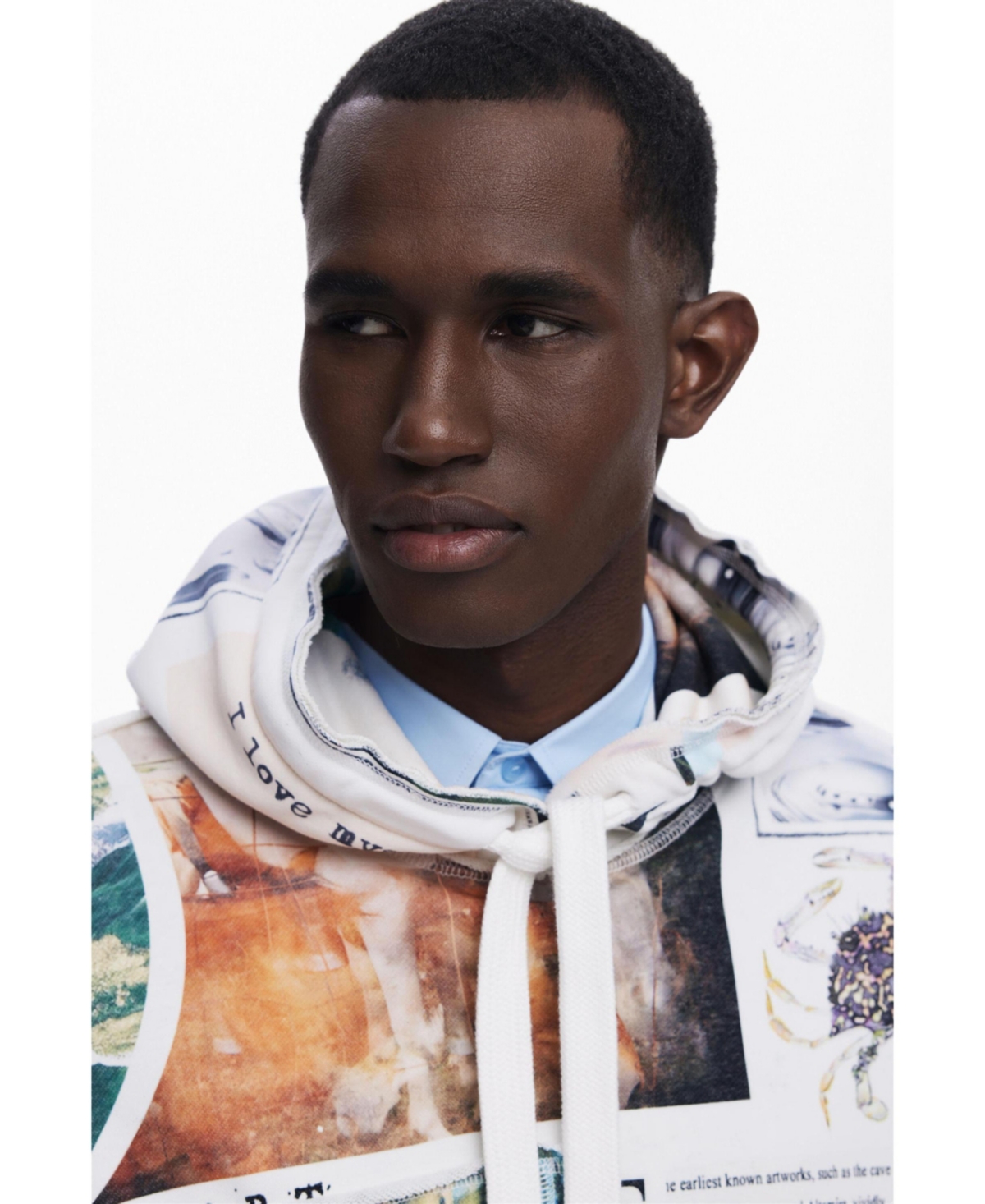 Desigual Men's Sunflower Hoodie In Multi