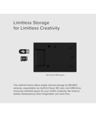 Smart WiFi Digital Photo Frame myFirst Frame Live 10 Inch LCD Touch Screen, Auto-Rotate, 32GB Memory with Cloud Storage