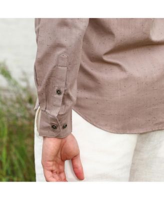 Men's Peanut Brown Heathered Utility Shirt