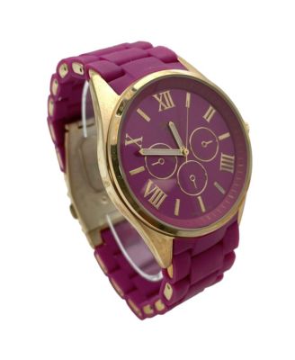 Purple Silicone Band Every Day Women Watch