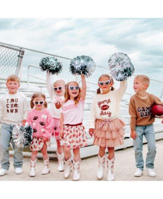 Little and Big Boys Game Day Patch Knit Sweater