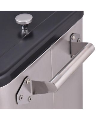 80 Quart Stainless Steel Patio Rolling Ice and Beverage Cooler