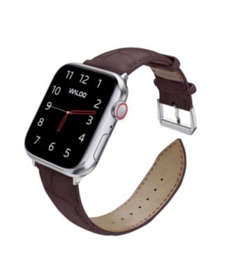 Crocodile Texture Leather Replacement Band for Apple Watch