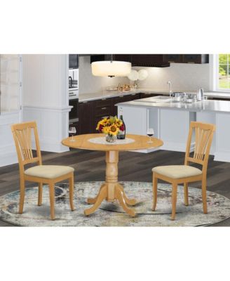 3 PC small Kitchen Table and Chairs set-small Kitchen Table plus 2 dinette Chairs