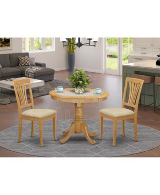 3 Pc Dining room set - Kitchen dinette Table and 2 Kitchen Dining Chairs