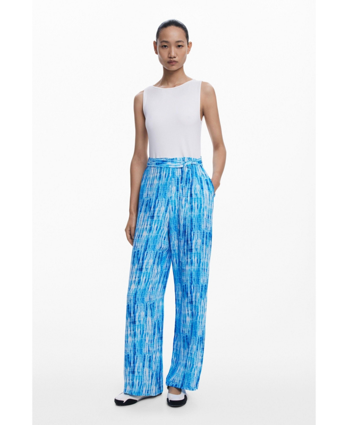 Desigual Women's Tie-dye Jumpsuit In Blue