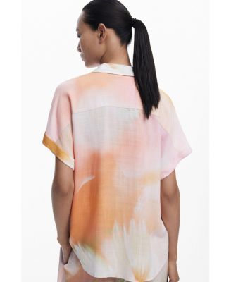 Women's Short-sleeve watercolor shirt
