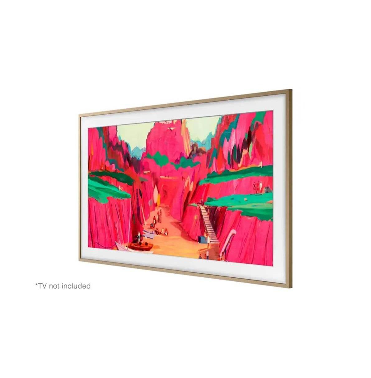Samsung 65" The Frame Customizable Bezel - Modern Teak - VGSCFF65TKBZA