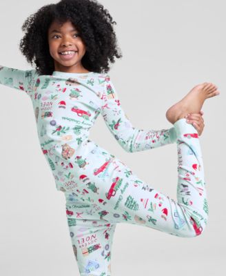 Kids 5-14 Winter Holiday Snug-Fit Pajama Set, Macy's Exclusive