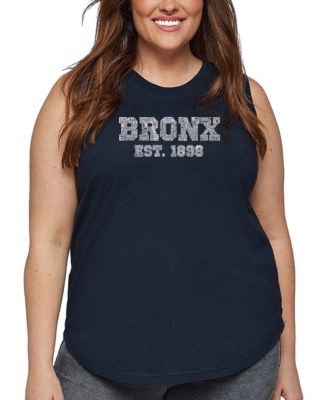 Plus Size Popular Neighborhoods in Bronx Word Art Tank Top