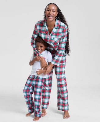 Women's Merry Plaid Cotton Pajama Set, Macy's Exclusive