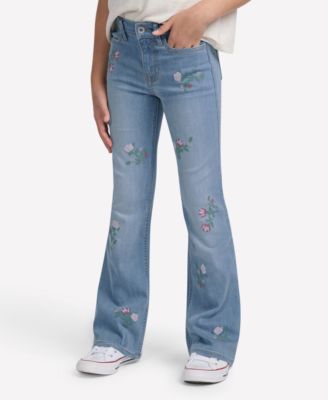 abercrombie kids - Big Girls High-Rise Floral Flared Jeans