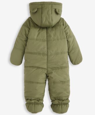 Baby Boys Hooded Solid Footed Snowsuit, Macy's Exclusive