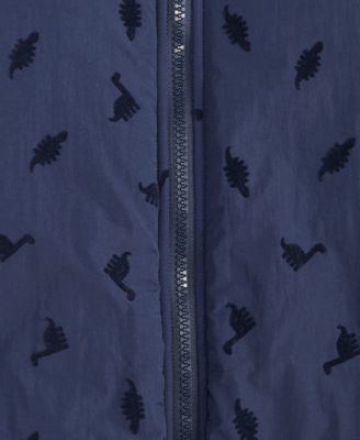 Baby Boys Hooded Dino-Flocked Footed Snowsuit, Macy's Exclusive