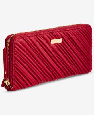 Boxed Hazel Ruched Zip-Around Wallet, Macy's Exclusive  
