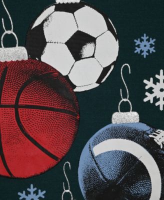 Boys' 6-18 Sports Top and Plaid Jogger Pants, 2-Piece Set