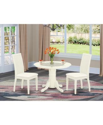 Small Round Dining Table And 2 Dining Chairs Dining Room Set