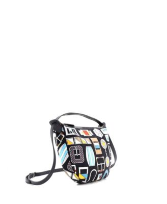 Pre-Owned Hermes Sursoie To Go Pouch Printed Silk and Leather