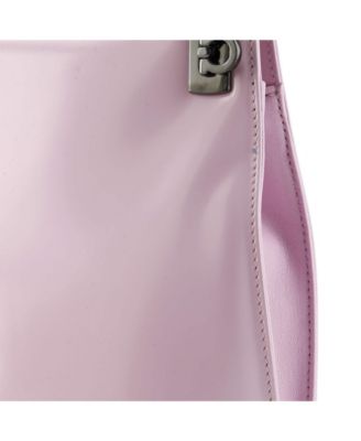 North South Wanda Top Handle Shoulder Bag Leather