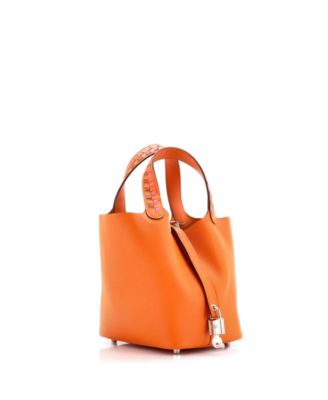 Pre-Owned Hermes PM Picotin Lock Bag Tressage Epsom
