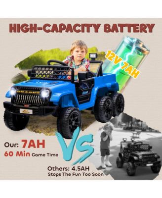 12V Kids Electric Car w/ 2WD/4WD Switch, Remote Control, Camouflage