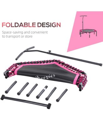 48" Foldable Trampoline Outdoor Bungee Exercise Fitness Jumper,