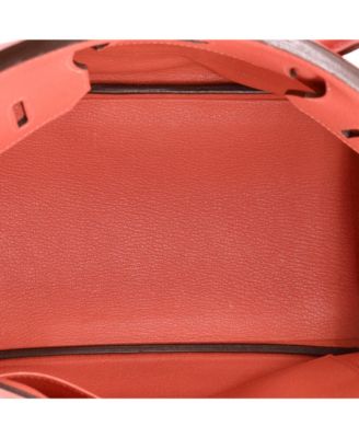 Pre-Owned Hermes Birkin 30 Handbag Red Epsom with Gold Hardware