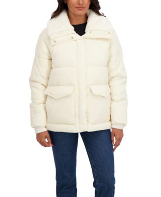 Women's Faux Fur Collar Puffer Jacket