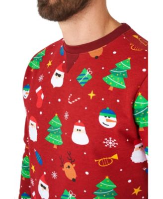 Men's Christmas Sweater - Festivity Red