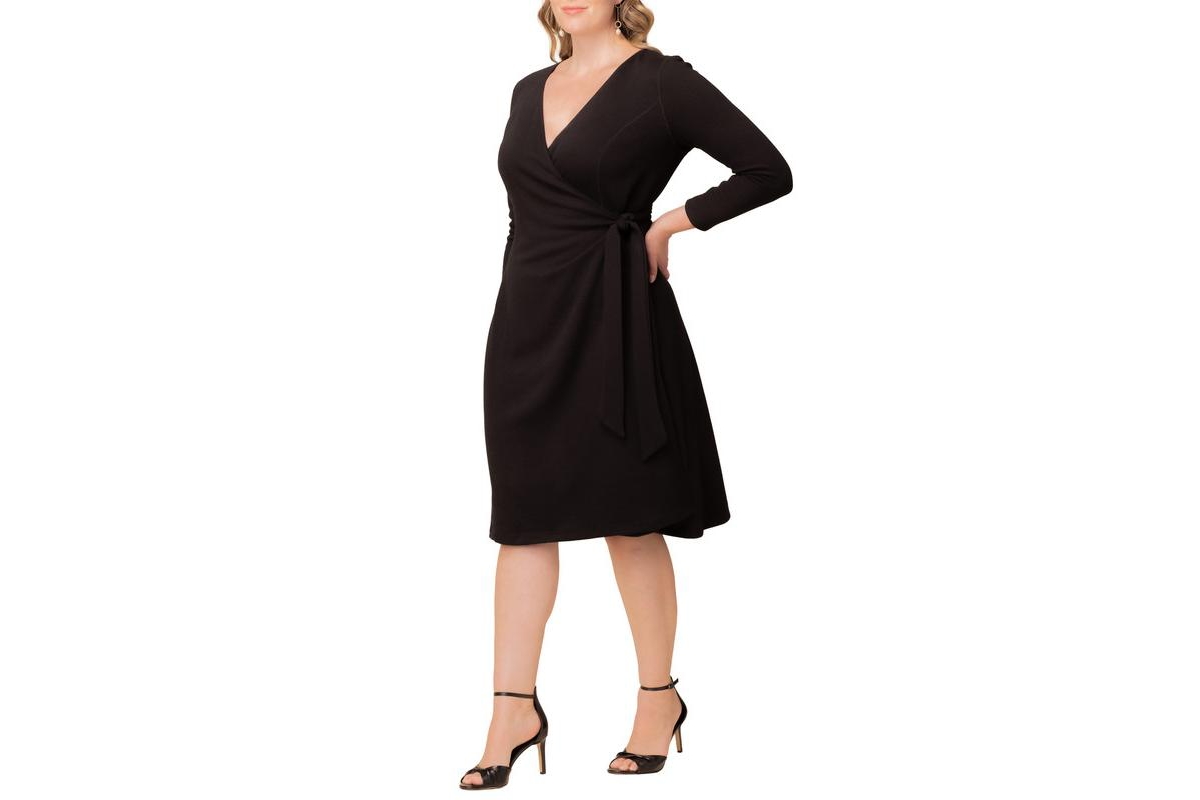 Women's Plus London Sweater Knit Wrap Dress