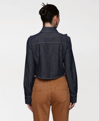 Women's Ruffle Yoke Blouse