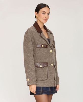 Women's Combo Spread Collar Coat