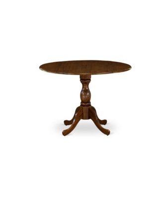 3 Piece Wood Drop Leaves High Back Kitchen Table Set