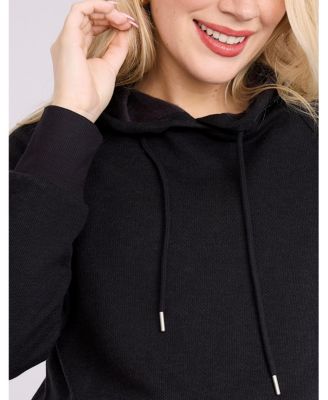 Women's Relaxed Fit Tunic Maternity Hoodie 