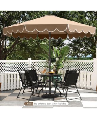 10 Feet Patio Umbrella Outdoor Market Umbrella with Crank Tilt Adjustment