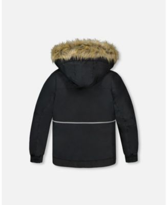 Boy Two-Piece Play Snowsuit with Contrast Jacket Brown Sugar - Toddler|Child