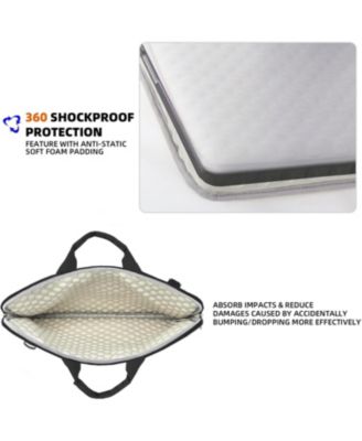 15.6 inch Laptop Shoulder Bag,Slim Shockproof Computer Sleeve Notebook Ultrabooks Carrying Case Handbag Cover Fit for Acer Asus Dell Lenovo HP Toshiba, Black